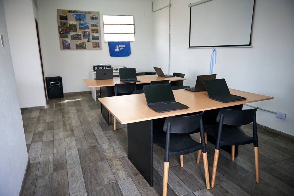 Aula equipada para el Punto digital